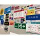 UV Inkjet Printing Building Advertising Banners On Acrylic Board With Brand Logo