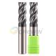 HRC67 Solid Carbide 4 Flutes Sqaure End Mill Special For Stainless Steel