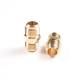 Custom 1/4 Brass Fitting 1/2 3/4 5/8 Nipple Connector Pipe Threaded Copper Brass Union Nipple Insert Nut