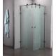 Indoor Portable Frost Tempered Glass Sliding Door Whole Shower Glass Room OEM