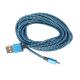 1M Android Data Cable Copper Nylon Braided Bespoke Color Durable