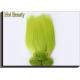 Fluorescent Green Virgin Human Hair Extensions Full Tightened NO Bad Smell