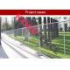 Galvanized Temporary Chain Link Fence , Welded Wire Fence For Construction Site