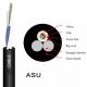 12 Core ASU Fiber Optic Cable G652D 80/100/120M Span For Outdoor Aerial