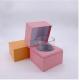 Rigid Cardboard Candle Packaging Box Vanishing Pink Printing FSC