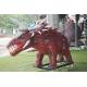 Outdoor Amusement Realistic Animatronic Dinosaur Triceratops For Kids