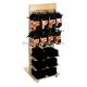 Painting Slatwall Display Stands Fixtures Wood With Metal Hooks