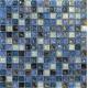 Special sea blue water waving glass mosaic tile square shape tile for swimming pool