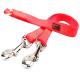 Two Nylon Dog Leash Adjustable Length Dog Lead No-Tangle Two Hooks Dog leash
