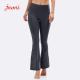 Squat Proof Bamboo Fiber Yoga Bootcut Leggings Yoga Flared Pants Tummy Control