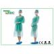 Single Use Nonwoven Isolation Gown With Knitted Wrist