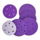 Customized Hook and Loop Paper Abrasive Sanding Discs for Surface Grinding in Purple