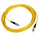 FC Fiber Patch Cord with Yellow Cable , SM , MM Fiber Optic