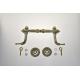 Traditional Plastic Coffin Handles Lift Weight 120kg Gold / Silver / Bronze Color