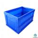 62 Ltr Blue Plastic Folding Crate Box , Collapsible Plastic Storage Containers