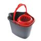 Quick Wring Bucket Buckets And Pails With Handle Plastic Floor Wringer Silver Bucket