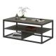 Modern Industrial Design Coffee Table, Black Coffee Table, Coffee Table For Living Room, XLCT51BB