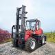 5ton 6ton Four Wheel Off Road Vehicles Forklift Truck With Hydraulic Braking System