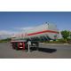 21400L 2x13T Fuwa Axles Stainless Steel Tanker Trailers / Petroleum Tank Trailers