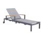Wheel Poolside Chaise Lounge Height Adjustable Outdoor Sunbed