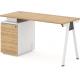 1.2M / 1.4M Office Desk Wooden With Metal Legs Good Raw Material