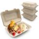 9 Inch Microwave Safe  Pulp Food Container Paper Pulp Containers