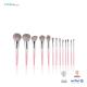 Vegan Synthetic Aluminium Ferrule High End Makeup Brush Set Customized Logo