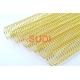 Gold-Plated Durable 1-3/8 Inch Spiral Binding Coil For High-End Notebooks