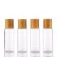 60ML Clear Plastic Pet High Qulity Bamboo Cosmetic Bottles Empty Lotion Bottles