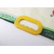 Laminated Kraft Or Plastic Shopping Bag Handles Snap Clip On Type For Rice / Flour