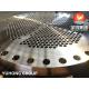ASTEM A182 F316L Stainless Steel Tubesheet Forged For Heat Exchanger PT Availble