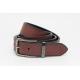 3.5cm Width Gents Leather Belt With Zinc Alloy Buckle Light Brown Color