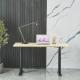 Office Dual Motor Electric Sit Stand Desk with Modern Design and Custom Wooden Grain