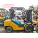 Hydraulic System Used Diesel Forklift Truck , FD30 Komatsu Diesel Forklift 3 Ton