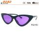 New arrival and hot sale of plastic sunglasses with colored lens  ,suitable for women and men