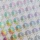 2D / 3D Laser Silver Holographic Sticker Anti Counterfeit Scratch Off OEM Adhesive