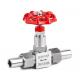Industrial PTFE Stainless Needle Valve DN25 SS316 Straight Through Type at Affordable