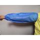 PE Coated Reinforced SMS Medical Arm Sleeves Breathable Blue Color Anti - Liquid