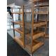 Long Life Spend Steel And Wood Shelves Customized Size For Convenience Store