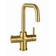 4 in 1 Chrome Bright Gold Water Filter Taps for Europe Function Boiling Water and Purify