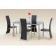 modern design rectangle dining table and chairs xydt-006