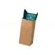 125gsm Multiwall Kraft Paper Bags Heavy Duty Yard Waste Bags With Customized Logo