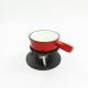 21cm Cast Iron Cheese Fondue Pot 12 Pounds Durable And Long Lasting