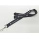 durable grey color stylish custom silk screen  polyester lanyard with metal hook