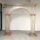 Factory  luxury gold frame with white membrane arch for wedding furniture backdrop decoration