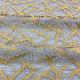 Customized Gold Chantilly African Nigerian Lace Fabric 150cm For Women Frock