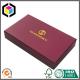 Matte Red Color Paper Gift Box for Wallet; Gold Foil Logo Rigid Paper Box