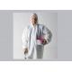 Cool Disposable Protective Coverall Blood Penetration Resistance With Elastic Cuff