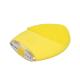 Yellow Electronic Silicone Face Exfoliator For Facial Deep Clean 84*106*35mm