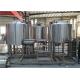 Commercial 60bbl Craft Brewing Equipment Brushed Stainless Steel Surface